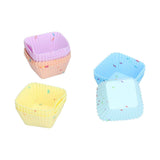 20Pcs Silicone Cupcake Mold Non Stick Reusable Baking Molds for Muffin Biscuits Cheese Cake PastriesSquare In Australia - Darrahopens