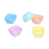 20Pcs Silicone Cupcake Mold Non Stick Reusable Baking Molds for Muffin Biscuits Cheese Cake PastriesSquare In Australia - Darrahopens