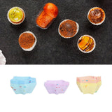 20pcs Silicone Baking Cups Bright Colors Cute Shapes Reusable Cake Making Molds for Donuts PuddingsStar Set