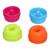 16pcs Donut Mold Bright Colors Reusable Cleanable Reliable Baking Cups for Pastries Puddings In Australia - Darrahopens