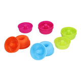 16pcs Donut Mold Bright Colors Reusable Cleanable Reliable Baking Cups for Pastries Puddings In Australia - Darrahopens