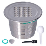 50mL Coffee Capsule Filter Stainless Steel Reusable Coffee Capsule Cup Coffee Machine Accessories for NespressoSquare Hole In Australia - Darrahopens
