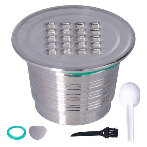 50mL Coffee Capsule Filter Stainless Steel Reusable Coffee Capsule Cup Coffee Machine Accessories for NespressoSquare Hole In Australia - Darrahopens