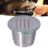 50mL Coffee Capsule Filter Stainless Steel Reusable Coffee Capsule Cup Coffee Machine Accessories for NespressoSquare Hole
