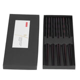 5 Pairs Chopsticks Ironwood Black Round Reusable 23cm/9.1in Long for Japanese Style Tableware Classic In Australia - Darrahopens