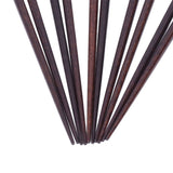 5 Pairs Chopsticks Phoebe Zhennan Printing Reusable 23cm/9.1in Long Safe for Japanese Style Box TablewareBlack