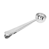 Coffee Scoop Food Grade Stainless Steel Dishwasher Available 2 in 1 Sealing Function Spoon for Kitchen Restaurant