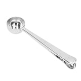 Coffee Scoop Food Grade Stainless Steel Dishwasher Available 2 in 1 Sealing Function Spoon for Kitchen Restaurant