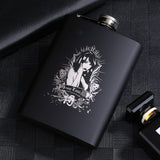 8OZ Black Matte Whisky Bottle Wine Pot Portable Flagon Stainless Steel Flask for Outdoor Travel1862845WT Sexy Beauty A In Australia - Darrahopens