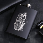 8OZ Black Matte Whisky Bottle Wine Pot Portable Flagon Stainless Steel Flask for Outdoor Travel1862846WT Sexy Beauty B In Australia - Darrahopens