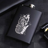 8OZ Black Matte Whisky Bottle Wine Pot Portable Flagon Stainless Steel Flask for Outdoor Travel1862846WT Sexy Beauty B In Australia - Darrahopens