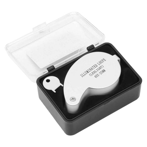 Jewelry Magnifier 40X Portable Illuminated Jewelry Loupe Magnifying Glasses for Detecting Identifying In Australia - Darrahopens