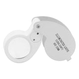 Jewelry Magnifier 40X Portable Illuminated Jewelry Loupe Magnifying Glasses for Detecting Identifying