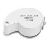 Jewelry Magnifier 40X Portable Illuminated Jewelry Loupe Magnifying Glasses for Detecting Identifying