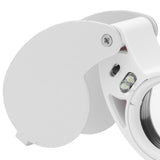 Jewelry Magnifier 40X Portable Illuminated Jewelry Loupe Magnifying Glasses for Detecting Identifying
