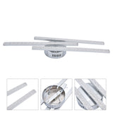 3‑Strips LED Ceiling Lamp Modern Ceiling‑Mounted Light Living Room Bedroom Decoration AC85‑265VWarm Light