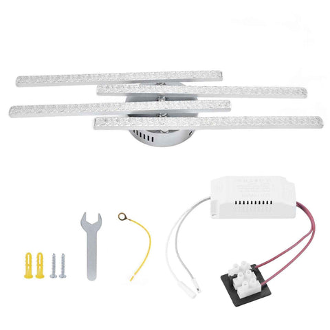 4-Strip Ceiling Light Nordic Modern LED Ceiling Lamp Home Office Coffee Shop Decoration AC85-265VWhite Light