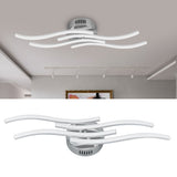 25W 140LED Ceiling Light Wavy Ceiling Lamp for Living Room Bedroom Kitchen Decor AC85‑265V Warm Light