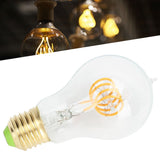 A60 Tipped Antique Bulb Dimmable LED Filament Lamp for Coffee Shop Retro Decoration Lamp 110V E27 Lamp Holder 4w Warm Light Transparent