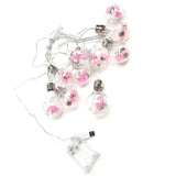 Light String 100LEDs Copper Wire Light String Artificial Rose E27 Bulb Children's Room Bedroom Decorative Lamp