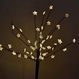 2PCS Solar Lawn Light LED Star Lawn Light Waterproof 2-Mode Courtyard Lamp for Garden Decorative