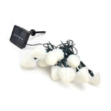 Solar Mushroom Shaped Light String Waterproof Decorative Lamp with 12LEDs 2 Lighting Modes