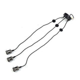 3 Arms Chandelier Lamp Holder Metal Retro Decoration Ceiling Light Socket for Home Dining Hall Bars