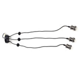 3 Arms Chandelier Lamp Holder Metal Retro Decoration Ceiling Light Socket for Home Dining Hall Bars