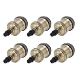 6 Pcs Lamp Holder Metal E26 E27 Screw Retro Lighting Base Accessories with Ground Aluminum ShellBlue Bronze In Australia - Darrahopens