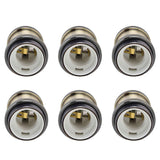6 Pcs Lamp Holder Metal E26 E27 Screw Retro Lighting Base Accessories with Ground Aluminum ShellBlue Bronze In Australia - Darrahopens