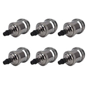 6 Pcs Lamp Holder Metal E26 E27 Screw Retro Lighting Base Accessories with Ground Aluminum ShellPearl Black In Australia - Darrahopens