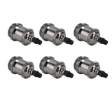 6 Pcs Lamp Holder Metal E26 E27 Screw Retro Lighting Base Accessories with Ground Aluminum ShellPearl Black In Australia - Darrahopens
