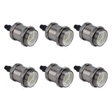 6 Pcs Lamp Holder Metal E26 E27 Screw Retro Lighting Base Accessories with Ground Aluminum ShellPearl Black