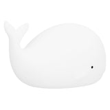 Silicone Night Light USB Charging Cute Whale Shaped Tap Lamp with 3 Lighting Modes 3H Timing Function White In Australia - Darrahopens