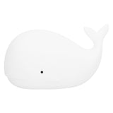 Silicone Night Light USB Charging Cute Whale Shaped Tap Lamp with 3 Lighting Modes 3H Timing Function White