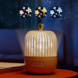 Star LED Projector Lamp USB Charging Rotatable Music Projection Light for Kids Home