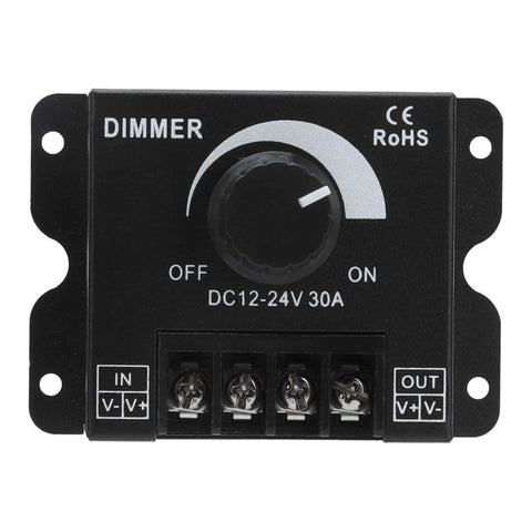 30A LED Dimmer PWM Unicolor Single Channel Adjustable Dimming Controller DC 12V‑24V In Australia - Darrahopens