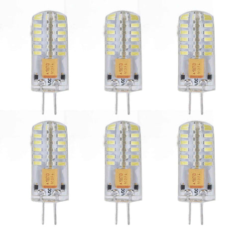 6Pcs LED Bulb Easy Install Light Transmission Uniform Light Output Color Bulb for Party Home 12VPure White In Australia - Darrahopens