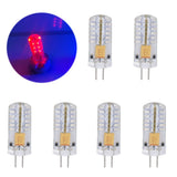6Pcs LED Bulb Easy Install Light Transmission Uniform Light Output Color Bulb for Party Home 12VRed