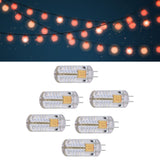 6Pcs LED Bulb Easy Install Light Transmission Uniform Light Output Color Bulb for Party Home 12VRed
