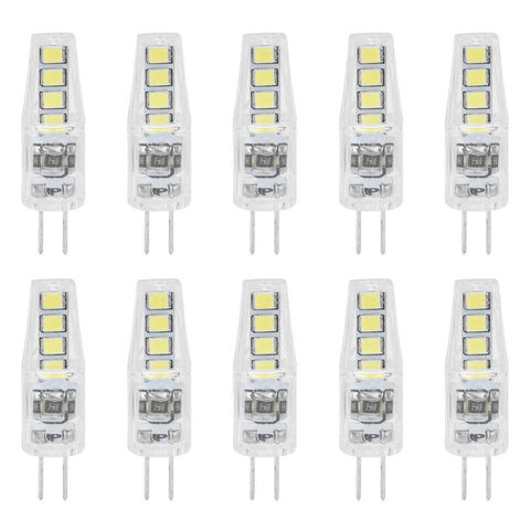 10Pcs G4 8LED Light 2835 Lamp Chips 2W 360 Angle PC Lamp Bulb for Home Office 220VWhite Light In Australia - Darrahopens