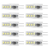 10Pcs G4 8LED Light 2835 Lamp Chips 2W 360 Angle PC Lamp Bulb for Home Office 220VWhite Light In Australia - Darrahopens