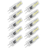 10Pcs G4 8LED Light 2835 Lamp Chips 2W 360 Angle PC Lamp Bulb for Home Office 220VWhite Light In Australia - Darrahopens