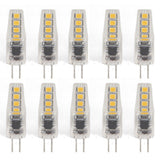 10Pcs G4 8LED Light 2835 Lamp Chips 2W 360 Angle PC Lamp Bulb for Home Office 220VWarm Light In Australia - Darrahopens