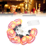 10LED Hollow Pumpkin String Lights Indoor Outdoor Halloween Festival Party Decoration Warm Light