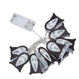 Halloween Ghosts String Lights 10LED String Light for Outdoor Indoor Holiday Decoration Battery Operated