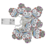 10LED Skull String Lights Halloween String Lights for Festival Party Holiday Decoration Battery Operated