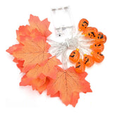 LED String Light Autumn Pumpkin Red Maple Leaves String Light with 20LEDs for Indoor Outdoor In Australia - Darrahopens