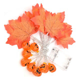 LED String Light Autumn Pumpkin Red Maple Leaves String Light with 20LEDs for Indoor Outdoor In Australia - Darrahopens