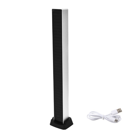 40LED RGB Rhythm Light Colorful USB Charging Light Bar Voice Control Light with Base for KTV Bar PartyWhite Shell In Australia - Darrahopens